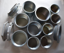 5 ea 2", 4 ea 3"  1ea 3.5" Galvanized Steel rigid conduit Coupling, 3ea NIPPLE