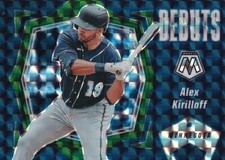 2021 PANINI MOSAIC DEBUTS GREEN PRIZM - ALEX KIRILLOFF #PD5 SEATTLE MARINERS