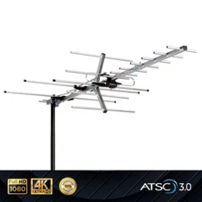 200 Miles Ultra Boost Aluminum HighQuality 4K Yagi HD TV Outdoor Antenna VHF UHF