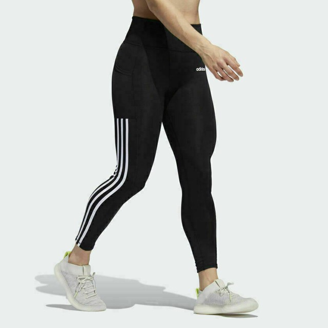 Adidas 3 Stripe Gym Leggings