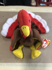 Ty ORIGINAL Gobbles the Turkey Beanie Baby 1996 Rare and Retired