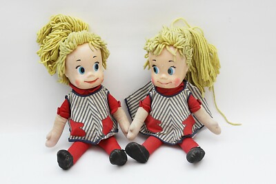 Mattel 1961 MATTY & Sister BELLE Dolls w/Clothes Matty not Talking Large 17''