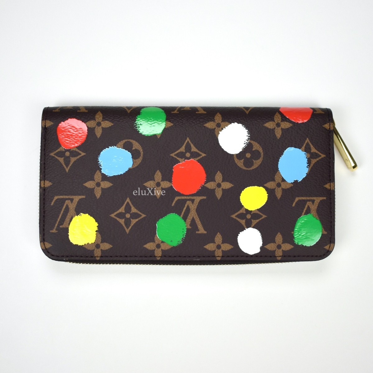 NWT Louis Vuitton Yayoi Kusama Paint Dot Monogram Zippy Wallet