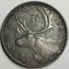 1952 Canada 25 Cents - Extremely Fine (XF) KM#44 80% Silver 0.15 ASW  3321AH