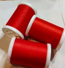 Coats & Clark XP Polyester Sewing Thread 4 spools 250- yd ea HERO RED 