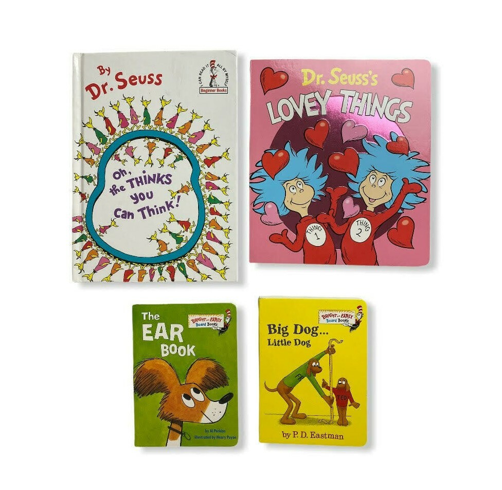 Dr. Seuss's 4 Books Bundle - Beginner Books - Christmas & Stocking