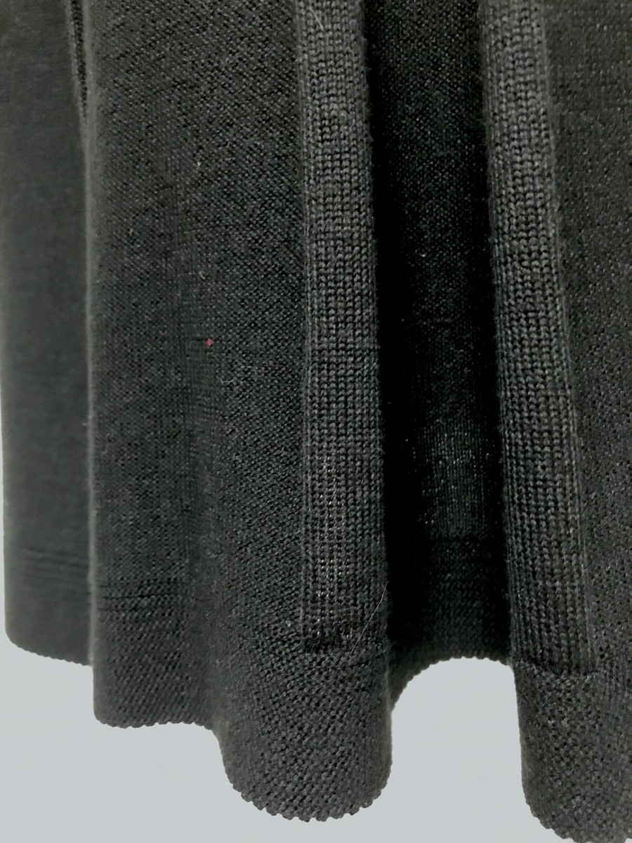 Calvin Klein Cowl Neck Pleated Sweater Dress Black - Size: L / XL EUC MSRP  $128 | eBay