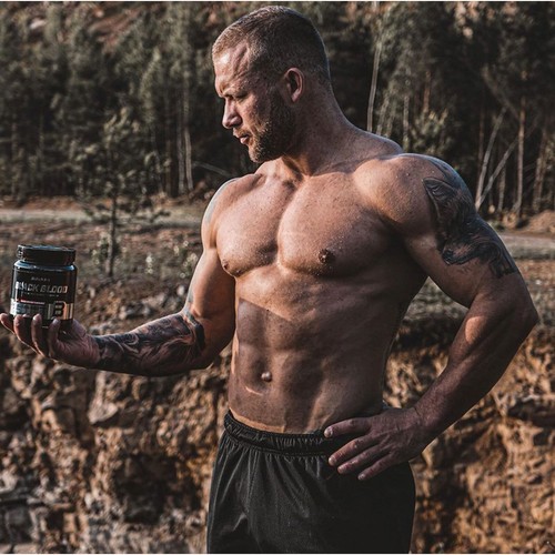 Biotech Usa Black Blood Caf+ 300g - Extreme Pre-workout Drink, Powder Energy