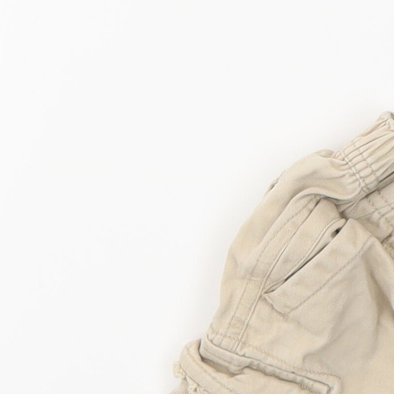 M Boys Beige Cotton Blend  Trousers Size 6-9 Months image 5