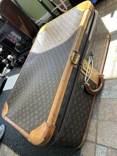 LOUIS VUITTON Stratos Travel Trunk Suitcase Monogram Vintage Rare LV Canvass