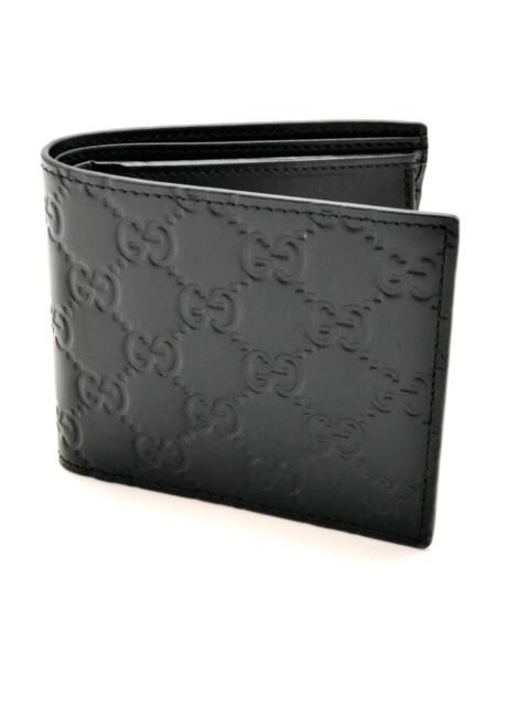 Black Gucci GG Bifold Coin Wallet - New | eBay