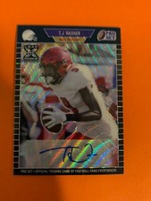 2021 PRO SET T.J. VASHER ROOKIE PRO SET LEAF AUTOGRAPH 17/25
