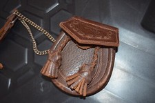 GLASGOW skóra 5" sporran z 22" paskiem w talii ok. PAISLEY Ltd