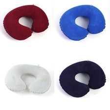 Inflatable U Shape Neck Pillow Travel Blow Up Cushion Head Support Accessories