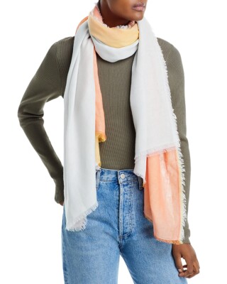 Echo Hemisphere Cotton Blend Wrap Scarf