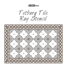 Tetbury Patio Rug Stencil - Get cosy outside - Give patios a makeover! 10922