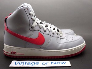 air force 1 gray red