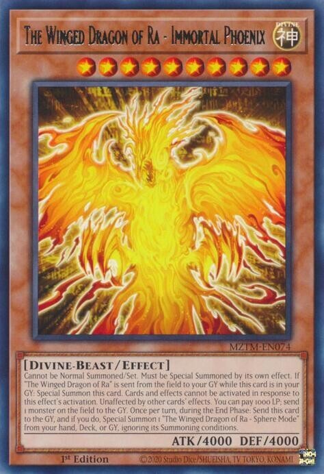 The Winged Dragon of Ra - Immortal Phoenix (MZTM-EN074) - Rare