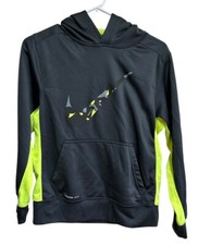 Nike Sweatshirt Hoodie Boys Size Large Therma-Fit Black