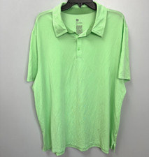 All in Motion Bright Green Short Sleeve Polo Shirt Men's Size XXL