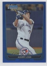2012 Bowman Chrome Blue Refractor 114/250 Adam Lind #179 8mx