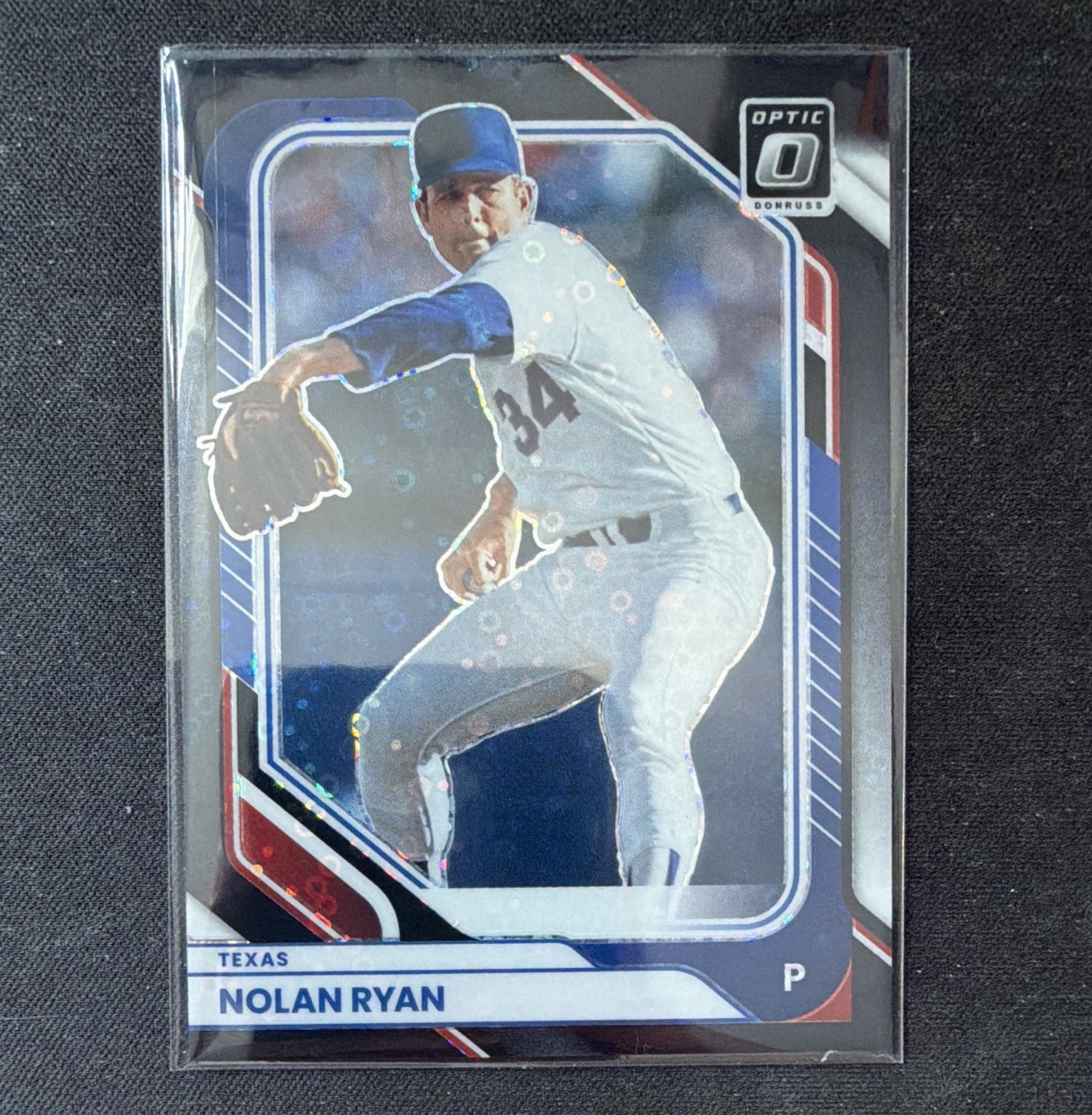 2026 Donruss Baseball Nolan Ryan Texas Rangers Black Velocity Optic #32 Card
