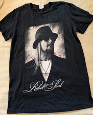 KID ROCK REBEL SOUL 2013 Small Concert Tour T-Shirt Black Double Sided Cotton