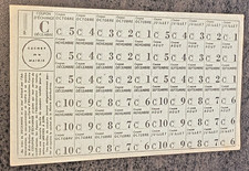 Ticket de Rationnement Seconde Guerre - Coupon d'échange  C* - 1940