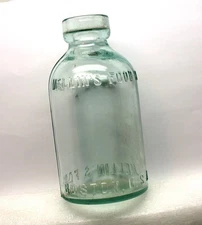 Mellin’s Food Co. Large Size Bottle, Boston, U.S.A., #2, Lt. Aqua