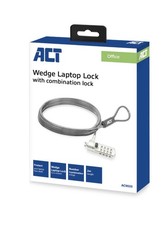 ACT Wedge Laptop Lock with Combination Cable Lock - AC9035