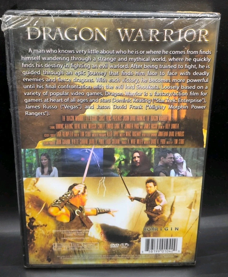 Dragon Warrior DVD With Jason David Frank Dominic Keating and