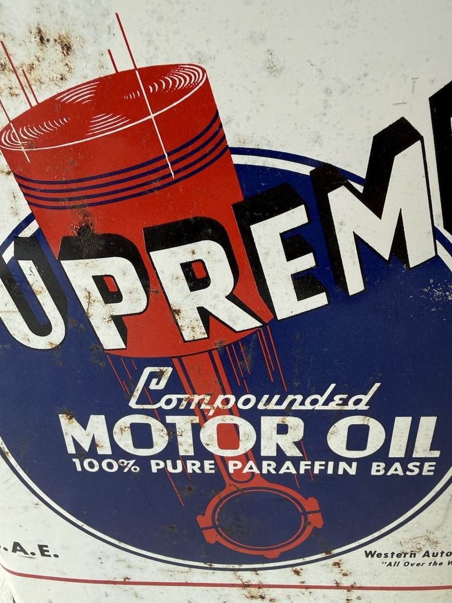 Supreme Motor Oil 2ガロンWestern Auto オイル缶 【公式通販】