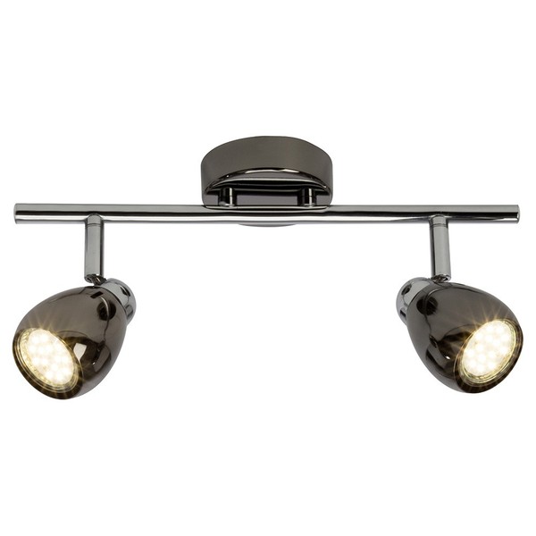 Brilliant Led Deckenlampe Milano Schwarz 2X3W GU10 Warmweiß Dreh- & Schwenkbar-image