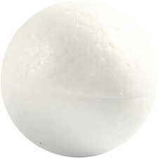 Ball, D: 5 cm, polystyrene, 5pcs