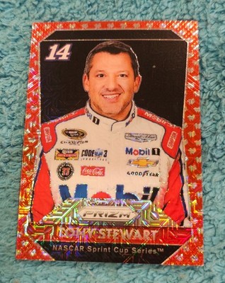 2016 Panini Prizm NASCAR Red Flag Prizm Tony Stewart 10/75 #14