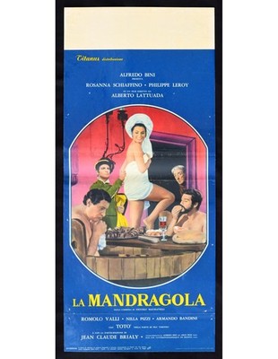 Plakat Die Mandragola Toto Philippe Leroy Rosanna Schiaffino Totò 1965 B340