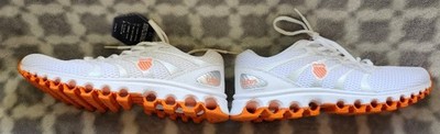 K-Swiss Women's Tubes Comfort Technology 200 White/Orange Training Shoes -Size 9