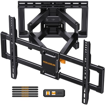 Perlegear Full Motion TV Wall Mount for 42-90 Inch Heavy Duty Swivel Tilt PGLF8