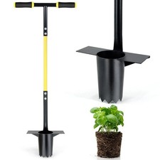 Jardineer 3PCS Bulb Planter Tool Set, Bulb Planting Tool Long Handle and Small B