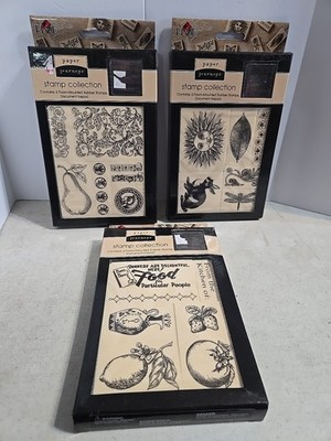Plaid Paper Journeys Stamps - Dutch Master Floral & Explorer- 3 Boxes