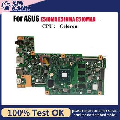 E510MA Laptop Motherboard For ASUS EeeBook E510MAB E410M Mainboard W/ CPU