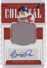 2020 National Treasures Colossal Material Signatures 67/99 Bobby Dalbec Auto b8r