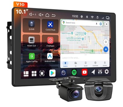 ATOTO V10 Android Autoradio 10.1 Zoll 2DIN Carplay Karaoke Q-DVR Mit Dual Kamera