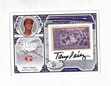 2005 Leaf Century Collection Tony Perez 6/24 Auto Autograph Stamp Card Reds HOF