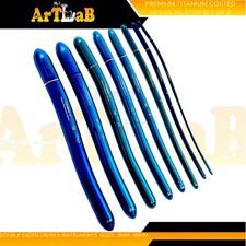 SET DILATATORE HEGAR 8PZ - 3mm-18mm TITANIO INOX UTERINO GINECOLOGICO