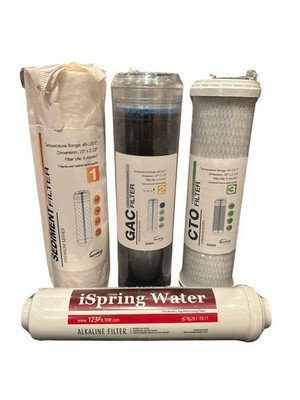 iSpring F4AKUS Standard 6-Stage RO System 6 Month Replacement Cartridge Pack Set