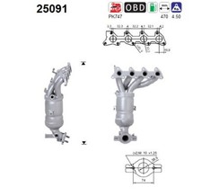 Katalysator AS 25091 für PICANTO KIA 1 SA