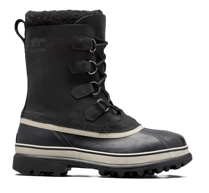 Sorel Caribou Men's Waterproof Insulated Snow Boots Black/Dark Stone Size 10 NEW