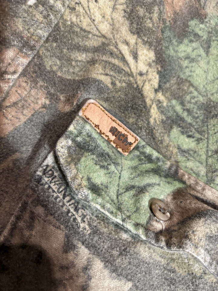 Vtg Woolrich Men Camo Hunting Shirt Realtree Hardwoods Button Up Heavyweight L - Image 4 of 4