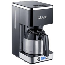 Graef Kaffeemaschine Filtermaschine Schwarz FK 512 Isolierkanne Timerfunktion